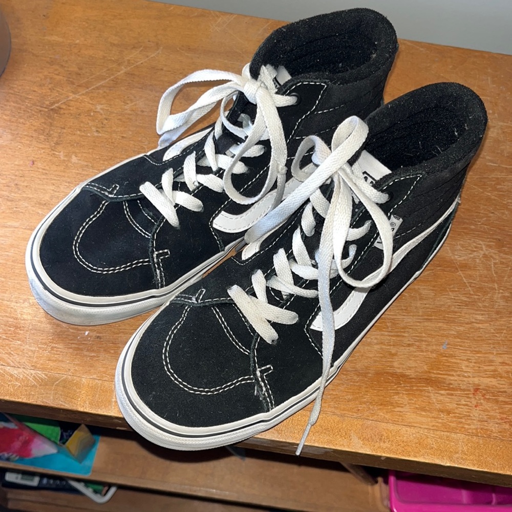 Vans high top sneaker size 4 youth